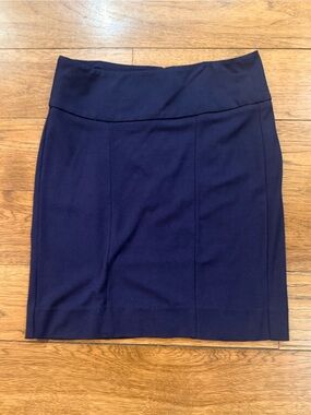 CAbi Navy Pencil Skirt